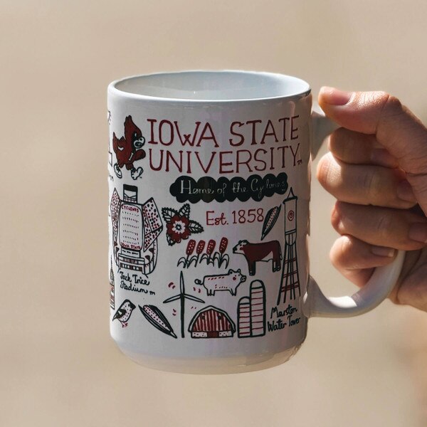 Julia Gash Illustrated Iowa State University Mug (15oz)